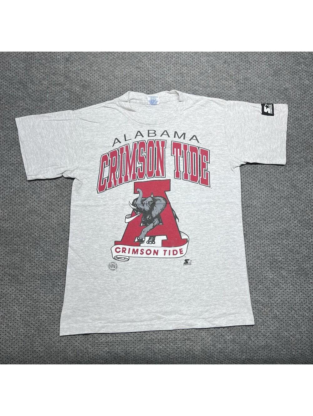 Vintage 90S University Of Alabama Crimson Tide Football T-Shirt Small Starter